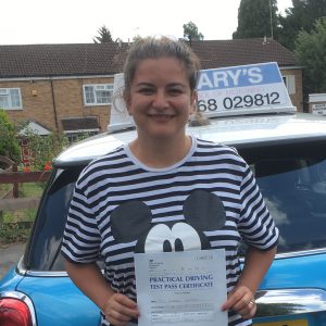 Success with Mary's Driving School - Barnet